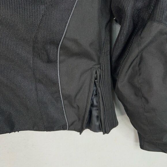 Frank Thomas Motorcycle Jacket Womens Medium Black Mesh CE Armor Waterproof - Picture 16 of 16